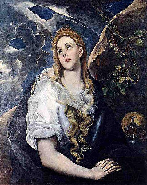 El Greco Mary Magdalen in Penitence France oil painting art